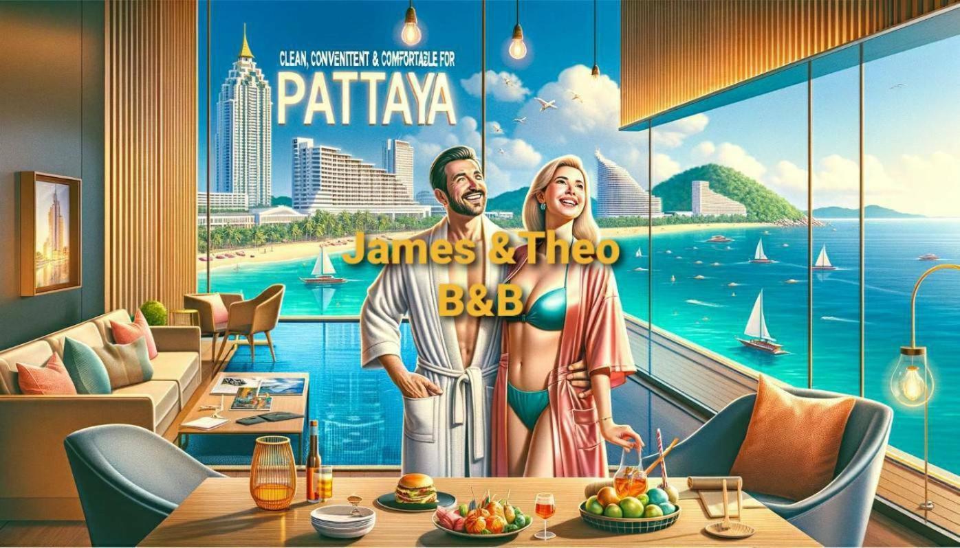Base Central Pattaya Long Balcony King-Bed With Infinity Pool & Free Netflix! Exterior foto